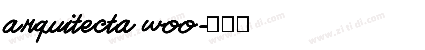 arquitecta woo字体转换